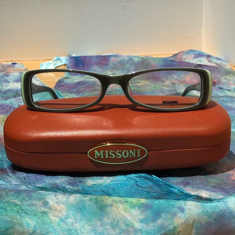 Vintage Missoni MI00602 Green Square Glasses